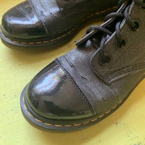 Doc Marten Black Glitter Boots